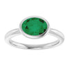Lab-Grown Emerald | Oval | 8 x 6mm