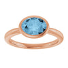 Natural Sky Blue Topaz | Oval | 8 x 6mm
