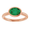 Lab-Grown Emerald | Oval | 8 x 6mm
