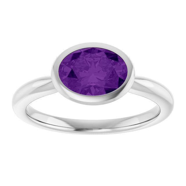 Natural Amethyst | Oval | 8 x 6mm