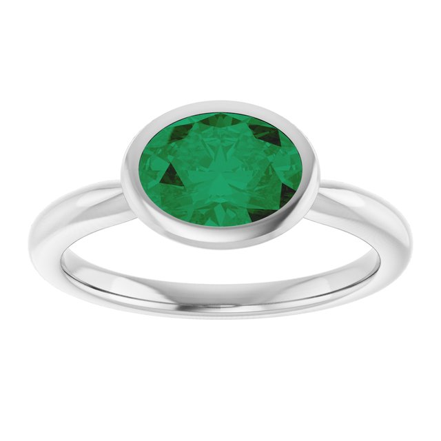 Lab-Grown Emerald | Oval | 8 x 6mm