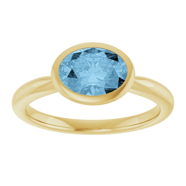 Natural Sky Blue Topaz | Oval | 8 x 6mm