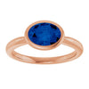 Lab-Grown Blue Sapphire | Oval | 8 x 6mm