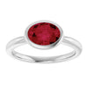 Lab-Grown Ruby | Oval | 8 x 6mm