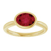Lab-Grown Ruby | Oval | 8 x 6mm