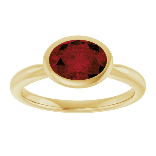 Natural Mozambique Garnet | Oval | 8 x 6mm