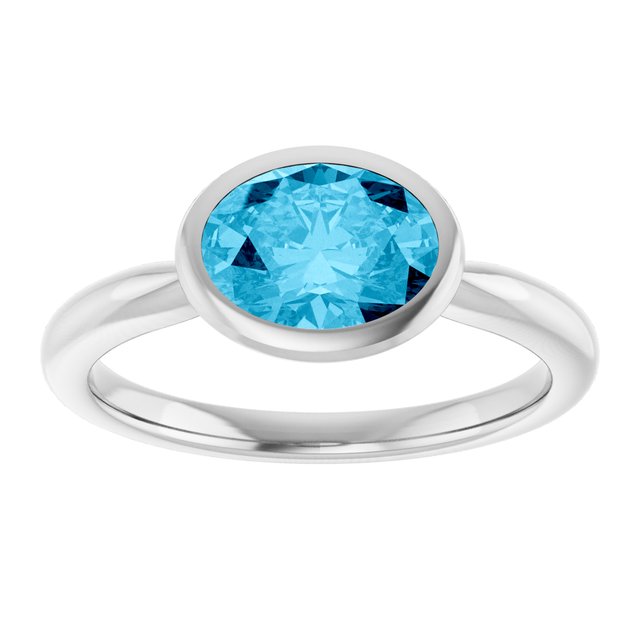 Natural Aquamarine | Oval | 8 x 6mm