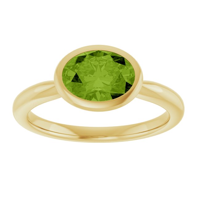 Natural Peridot | Oval | 8 x 6mm