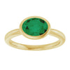 Lab-Grown Emerald | Oval | 8 x 6mm