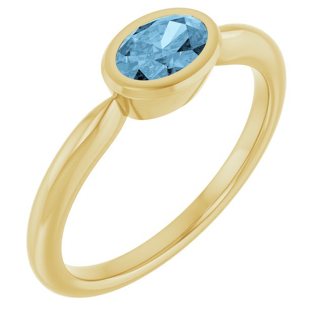 Natural Sky Blue Topaz | Oval | 6 x 4mm