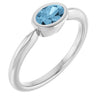 Natural Sky Blue Topaz | Oval | 6 x 4mm