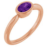 Natural Amethyst | Oval | 6 x 4mm