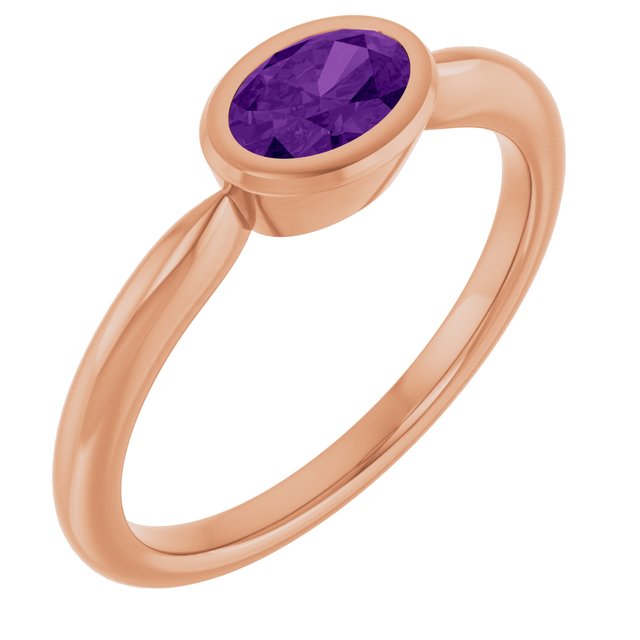 Natural Amethyst | Oval | 6 x 4mm