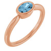 Natural Sky Blue Topaz | Oval | 6 x 4mm