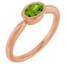 Natural Peridot | Oval | 6 x 4mm