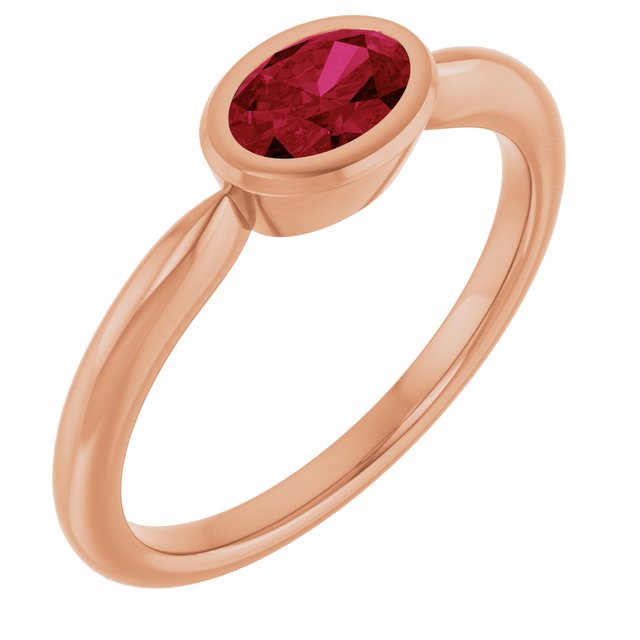 Lab-Grown Ruby | Oval | 6 x 4mm