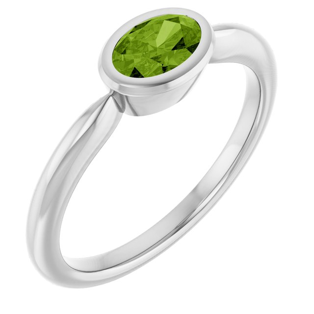 Natural Peridot | Oval | 6 x 4mm