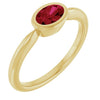 Lab-Grown Ruby | Oval | 6 x 4mm