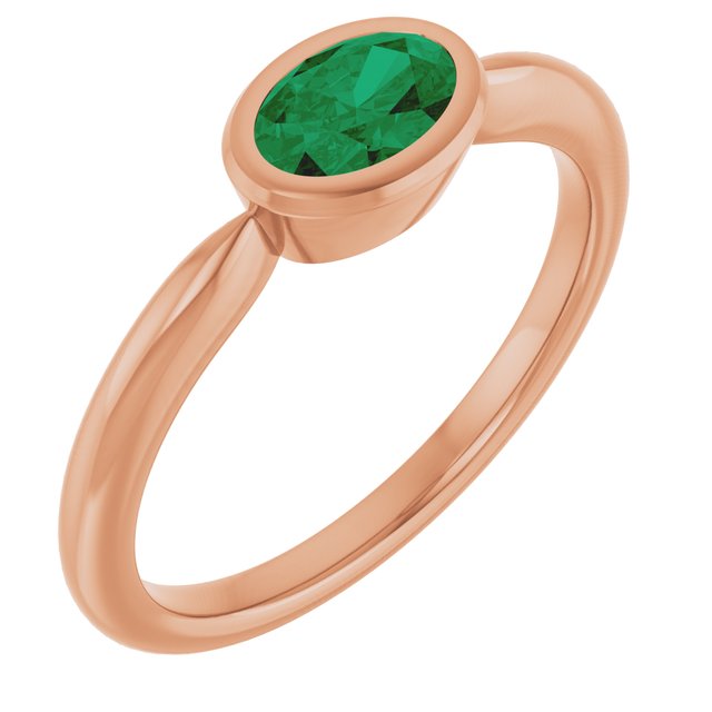 Lab-Grown Emerald | Oval | 6 x 4mm