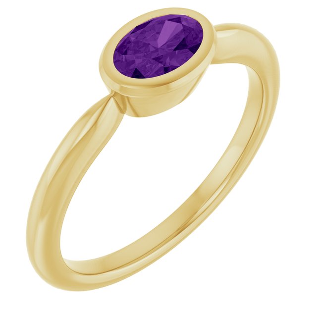 Natural Amethyst | Oval | 6 x 4mm