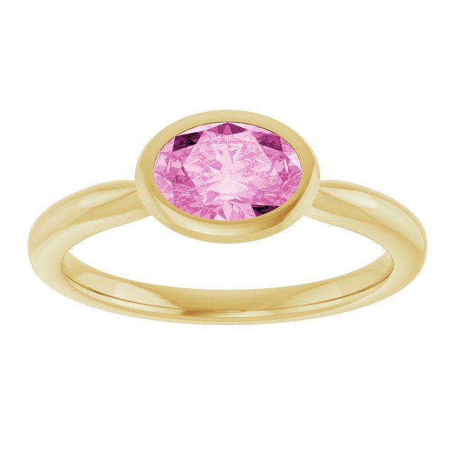 Lab-Grown Pink Sapphire | Oval | 7 x 5mm