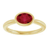 Lab-Grown Ruby | Oval | 7 x 5mm
