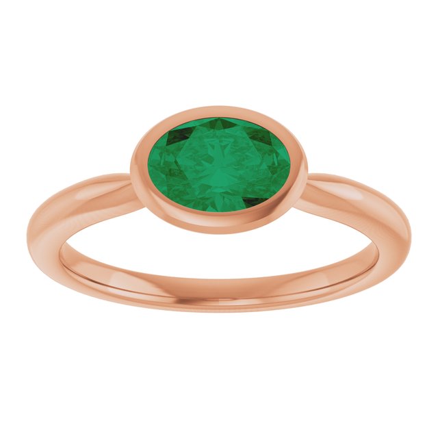 Lab-Grown Emerald | Oval | 7 x 5mm