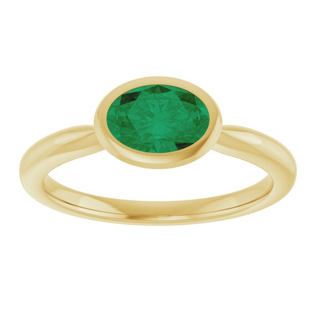 Lab-Grown Emerald | Oval | 7 x 5mm