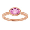 Lab-Grown Pink Sapphire | Oval | 7 x 5mm