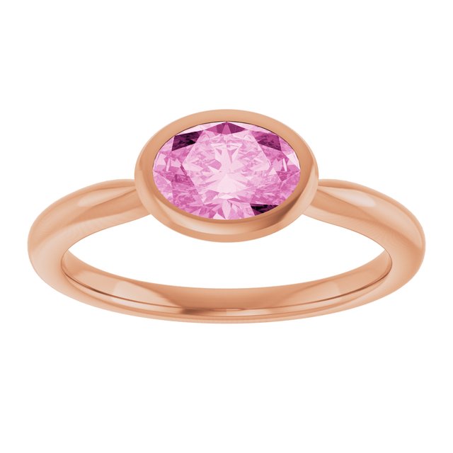 Lab-Grown Pink Sapphire | Oval | 7 x 5mm
