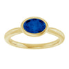 Lab-Grown Blue Sapphire | Oval | 7 x 5mm