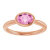 Lab-Grown Pink Sapphire | Oval | 7 x 5mm