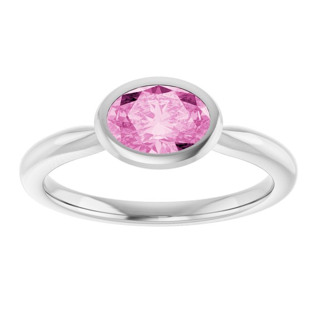 Lab-Grown Pink Sapphire | Oval | 7 x 5mm