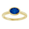 Lab-Grown Blue Sapphire | Oval | 7 x 5mm