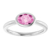 Lab-Grown Pink Sapphire | Oval | 7 x 5mm