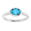 Natural Aquamarine | Oval | 7 x 5mm