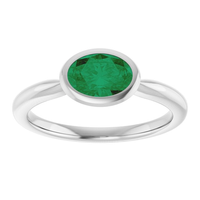 Lab-Grown Emerald | Oval | 7 x 5mm
