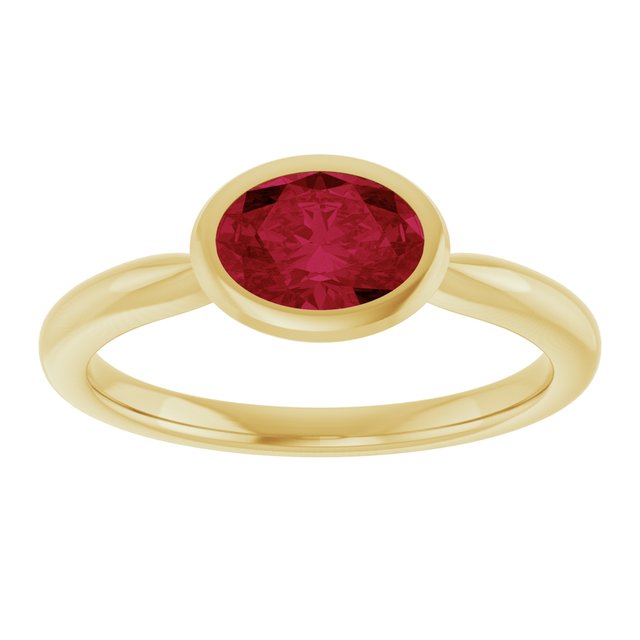 Lab-Grown Ruby | Oval | 7 x 5mm