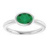 Lab-Grown Emerald | Oval | 7 x 5mm
