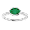 Lab-Grown Emerald | Oval | 7 x 5mm