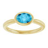 Natural Aquamarine | Oval | 7 x 5mm