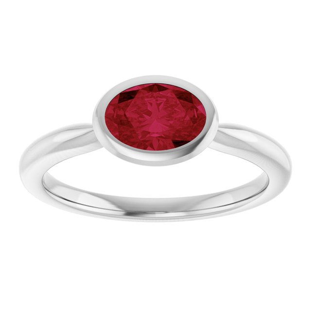Lab-Grown Ruby | Oval | 7 x 5mm