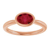 Lab-Grown Ruby | Oval | 7 x 5mm