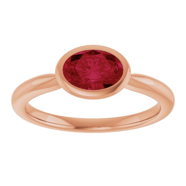 Lab-Grown Ruby | Oval | 7 x 5mm