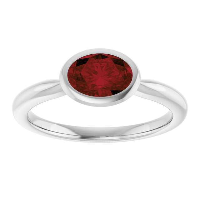 Natural Mozambique Garnet | Oval | 7 x 5mm