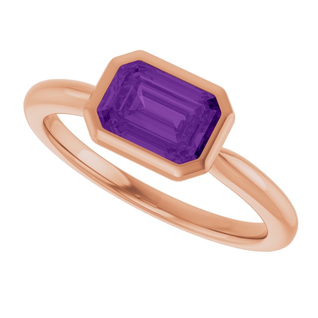 Natural Amethyst | Emerald | 7 x 5mm
