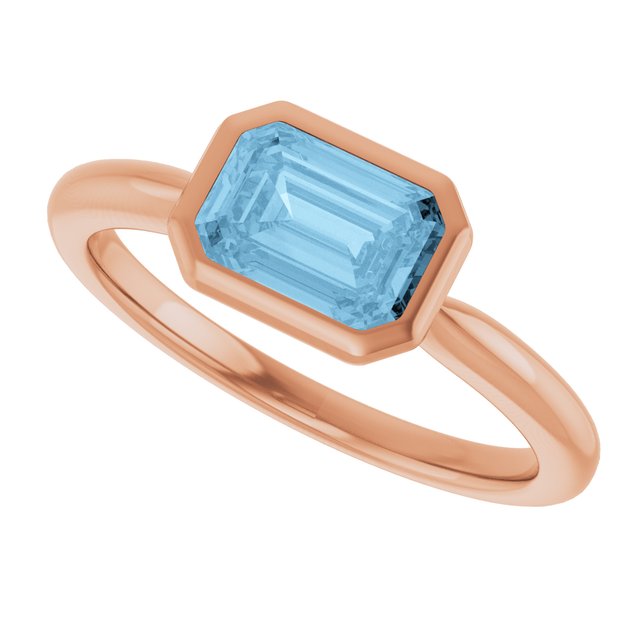 Natural Sky Blue Topaz | Emerald | 7 x 5mm