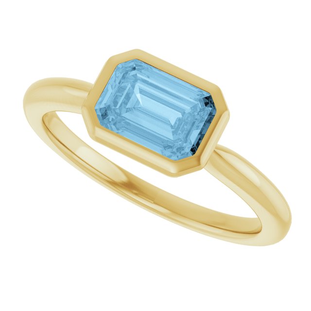 Natural Sky Blue Topaz | Emerald | 7 x 5mm