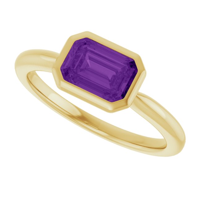 Natural Amethyst | Emerald | 7 x 5mm