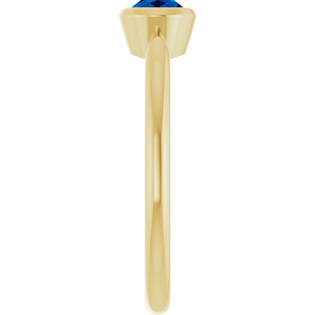 Lab-Grown Blue Sapphire | Oval | 6 x 4mm